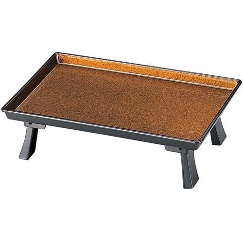 7寸 ミニ膳 梨地(折足式) 51011