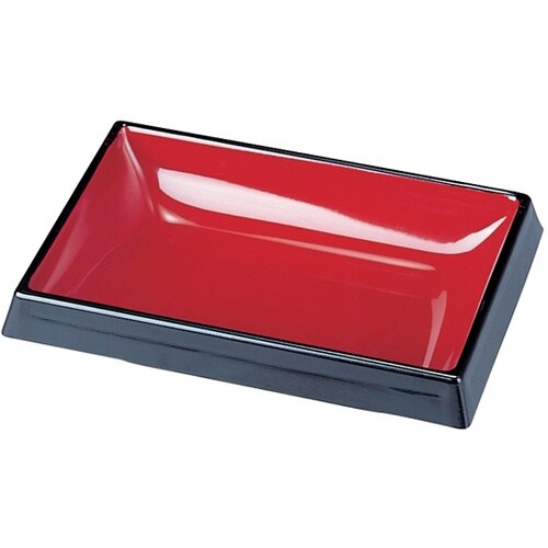 3寸 長角タレ入 朱渕黒 5103782