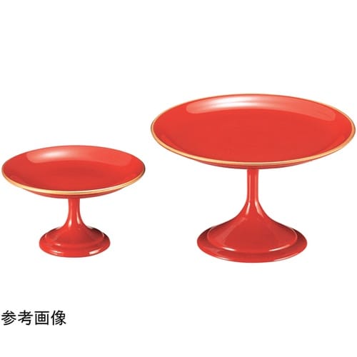 4寸 高月盛皿 朱天金 51023030