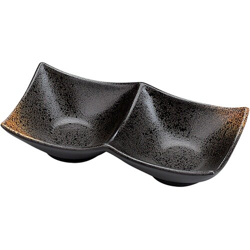 二点深型薬味皿 焼き締め 4515822