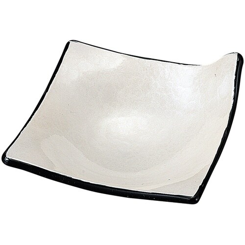 8.5cm 角千鳥深小皿 ホワイトアクア