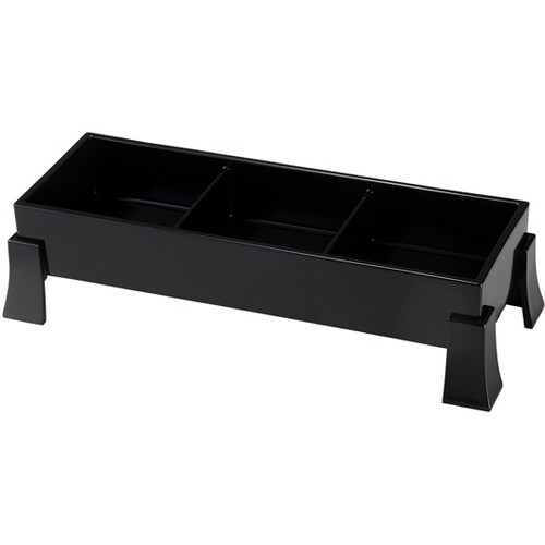 足付三点珍味箱 総黒 51300090