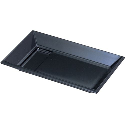 18cm 四方皿(タレ付)黒 82155