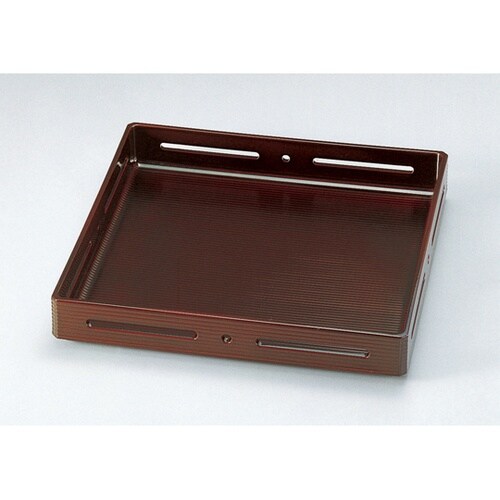 8寸 角すかし盛器 溜 51180580