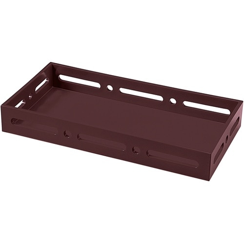 30cm 長手透かし盛器 新溜(裏黒)