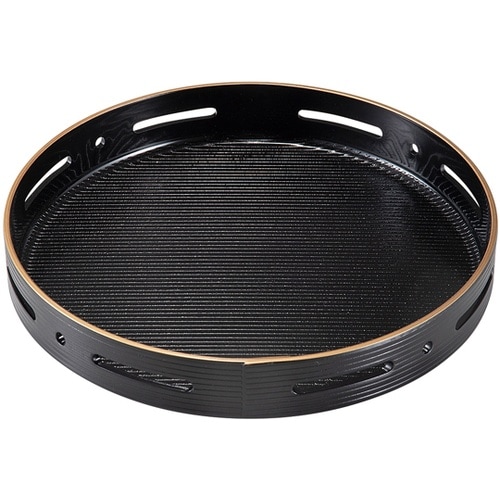 7.5寸 丸すかし盛器 黒天金 5101