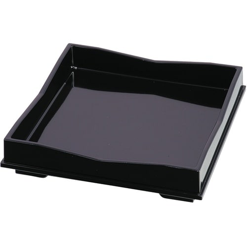 6寸 角山路盛器 黒 51306220