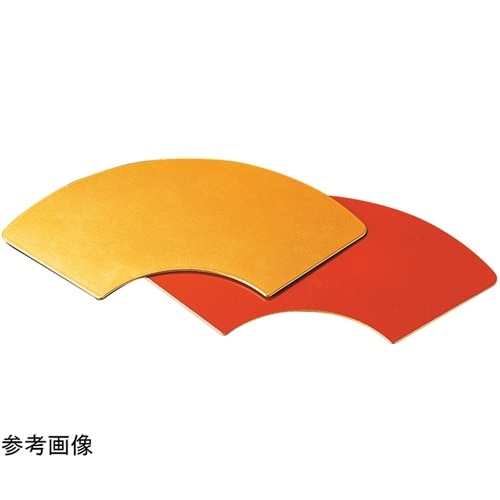 扇面すかし(小)用敷板 金粉蒔/朱 51