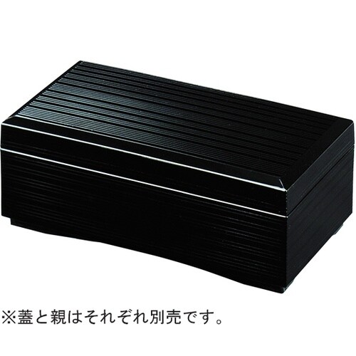 6寸 長手姫箱 黒内黒(親) 21077