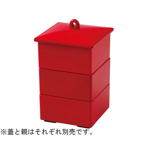 故郷珍味箱 赤二度塗り 蓋 552048
