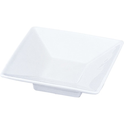 尺4 長手盛台用 四方角小皿 白 931