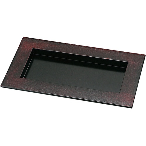 7.5寸 つば付き長角皿 漆刻 5500