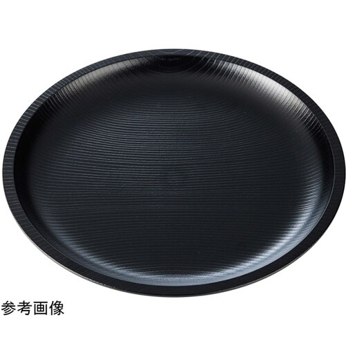 木調ディナー皿 黒 φ270 50025