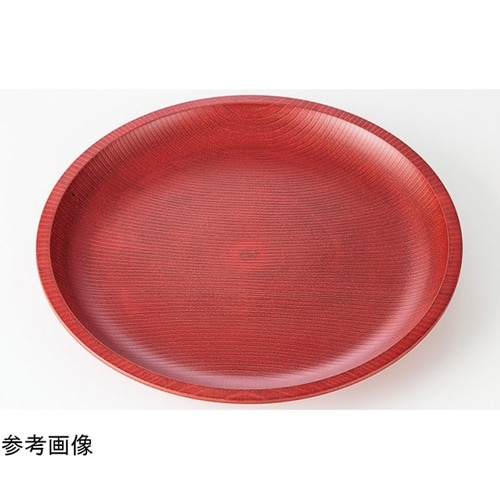 木調取皿 紅赤 φ180 5002601