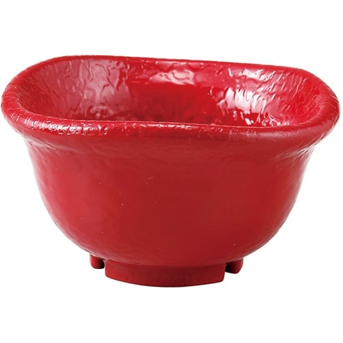 三つ足小鉢 赤二度塗り 55205020