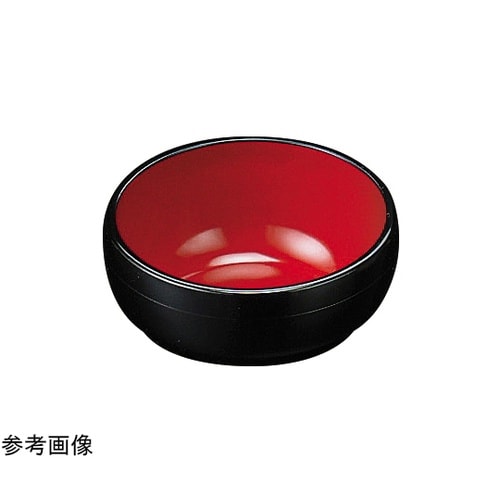 2.6寸 丸小鉢 黒内朱 5500185