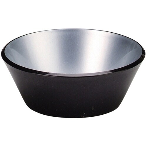 3.2寸 丸小鉢 銀雅天黒 550027