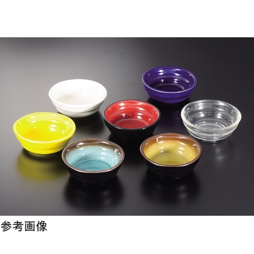 95陶器調丸小鉢 織部ぼかし 30003