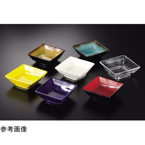 95陶器調角小鉢 透明 30003150