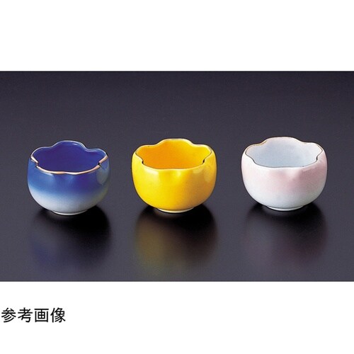 陶)桜型珍味 ブルー渕金 8967066