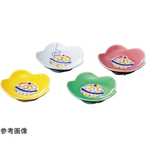 陶)梅花珍味皿 白 89809140