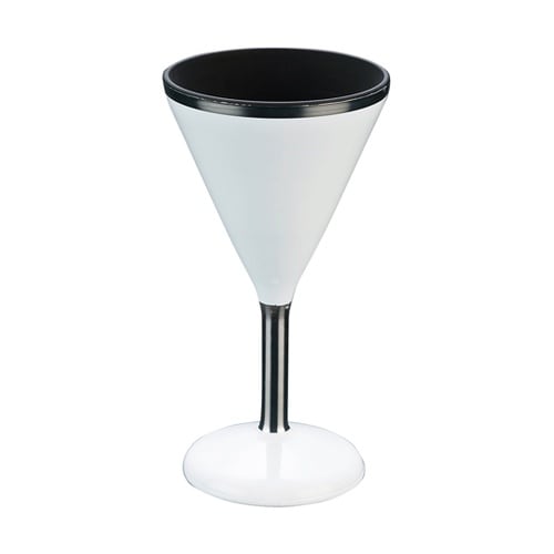 宴会グラス ホワイト/プラチナ 5002