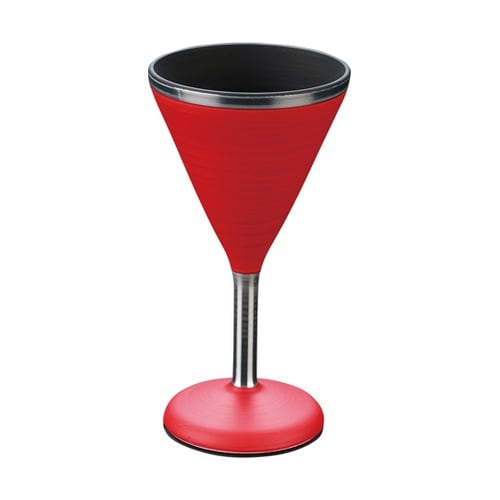 宴会グラス マットレッド/プラチナ 50