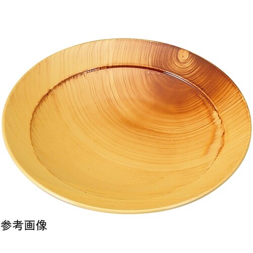 7寸 大安そば盛皿 香林木目裏黒塗り 5