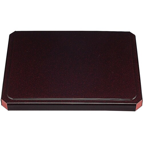 隅切天そばセイロ 溜パール内朱 蓋 46