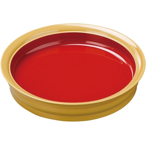 7寸 羽反鉢 白木内朱浅型 512719