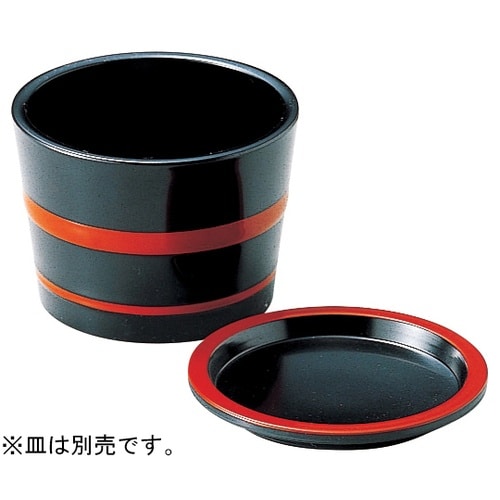 3.1寸 桶型つゆ入 黒朱ひも 4802