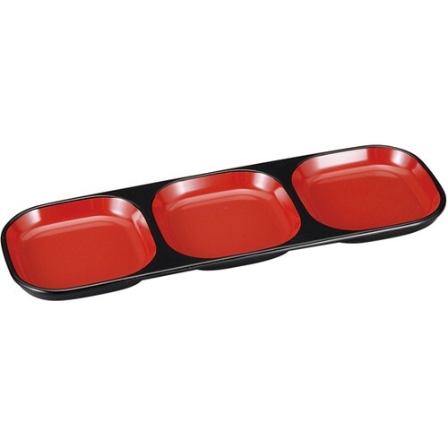 渕丸3点薬味皿 朱天黒 45151852