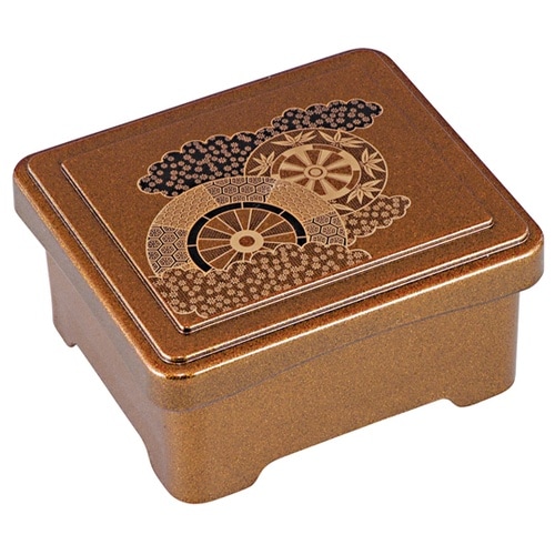 ミニ丼重 梨地御所車(二色絵)蓋親セット