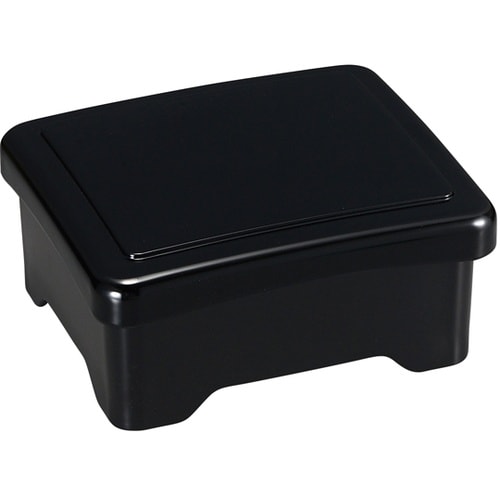 光月丼重 黒艶消し内朱(蓋親) 4515