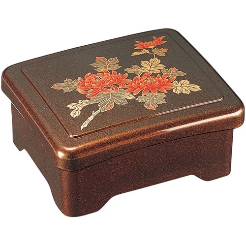 光月丼重 梨子地菊(蓋親) 420118