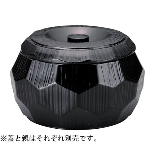 はつり亀甲丼 黒塗(内黒)蓋 41000