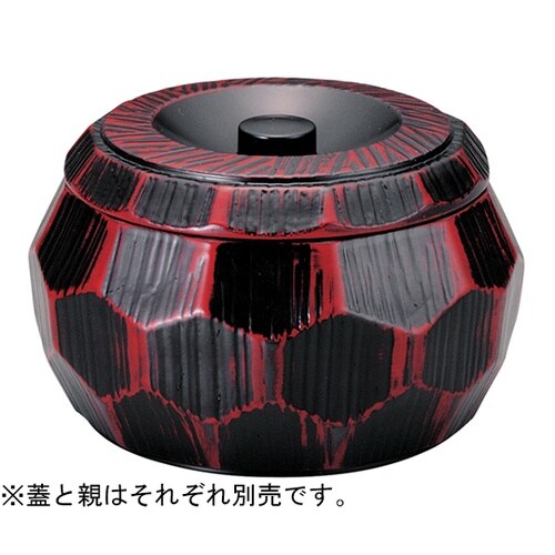 はつり亀甲丼 曙塗(内黒)蓋 41000