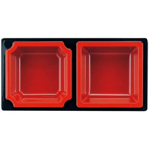 1/2 松花堂用B仕切 黒内朱 7000