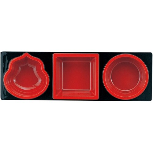 大寿弁当A仕切 黒内朱 70001560