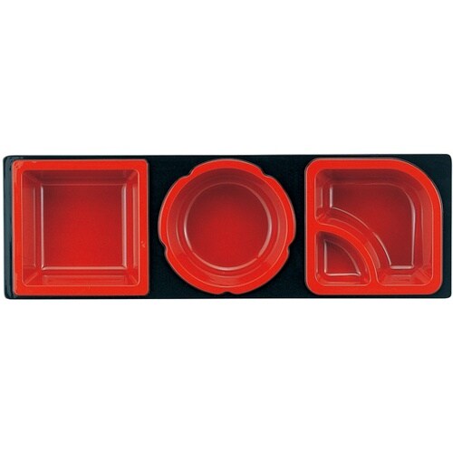 大寿弁当B仕切 黒内朱 70001550