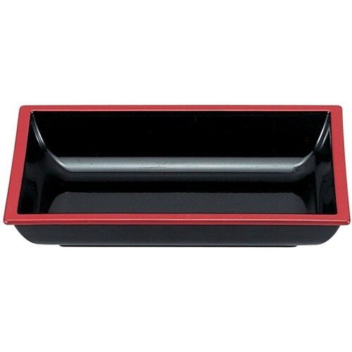 長角皿 黒天朱 70011030