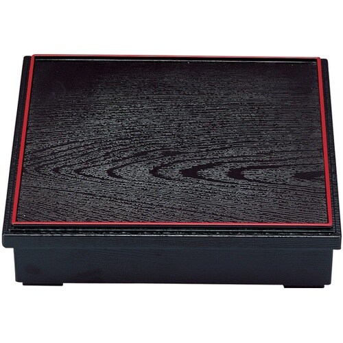 8.5寸 殿上木目松花堂 黒天朱 内黒