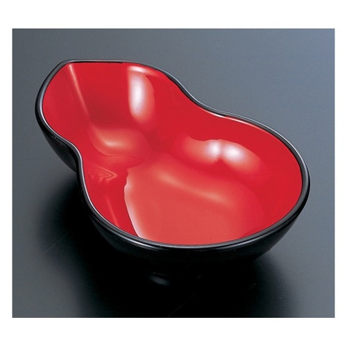 ひさご 鉢(細)黒内朱 70011080