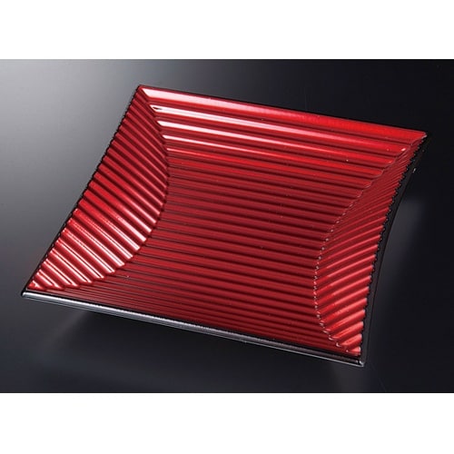 釣段角皿 ワイン渕黒 21005230