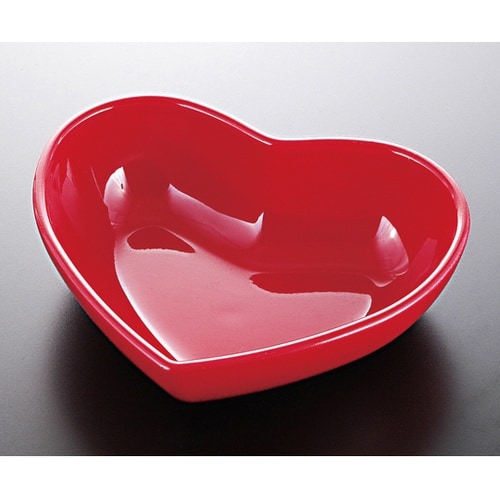 ハート鉢 オール朱 22010510