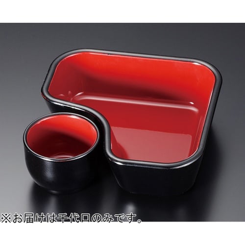 L鉢用千代口のみ 朱塗天黒 221601