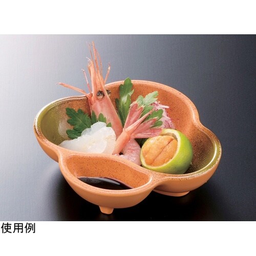 耐熱タレ付三階松小鉢 若草織部 2201