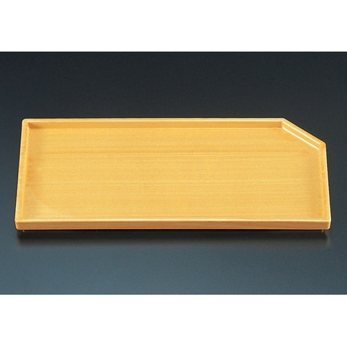 ABS隅切長手皿 白木 22000700