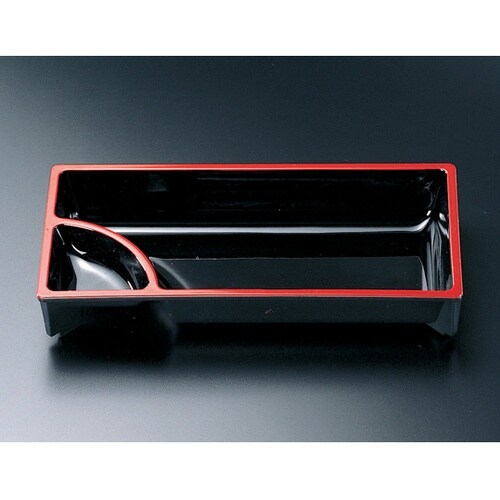 長手刺身鉢 内黒天朱 22060635