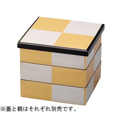 5寸 角重金銀市松内黒天黒 親 2100